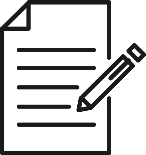 document with pencil icon