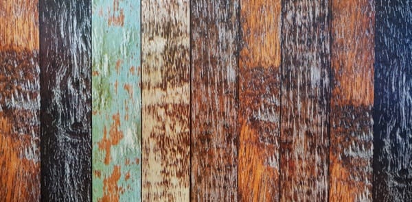 multi-colored wooden planks