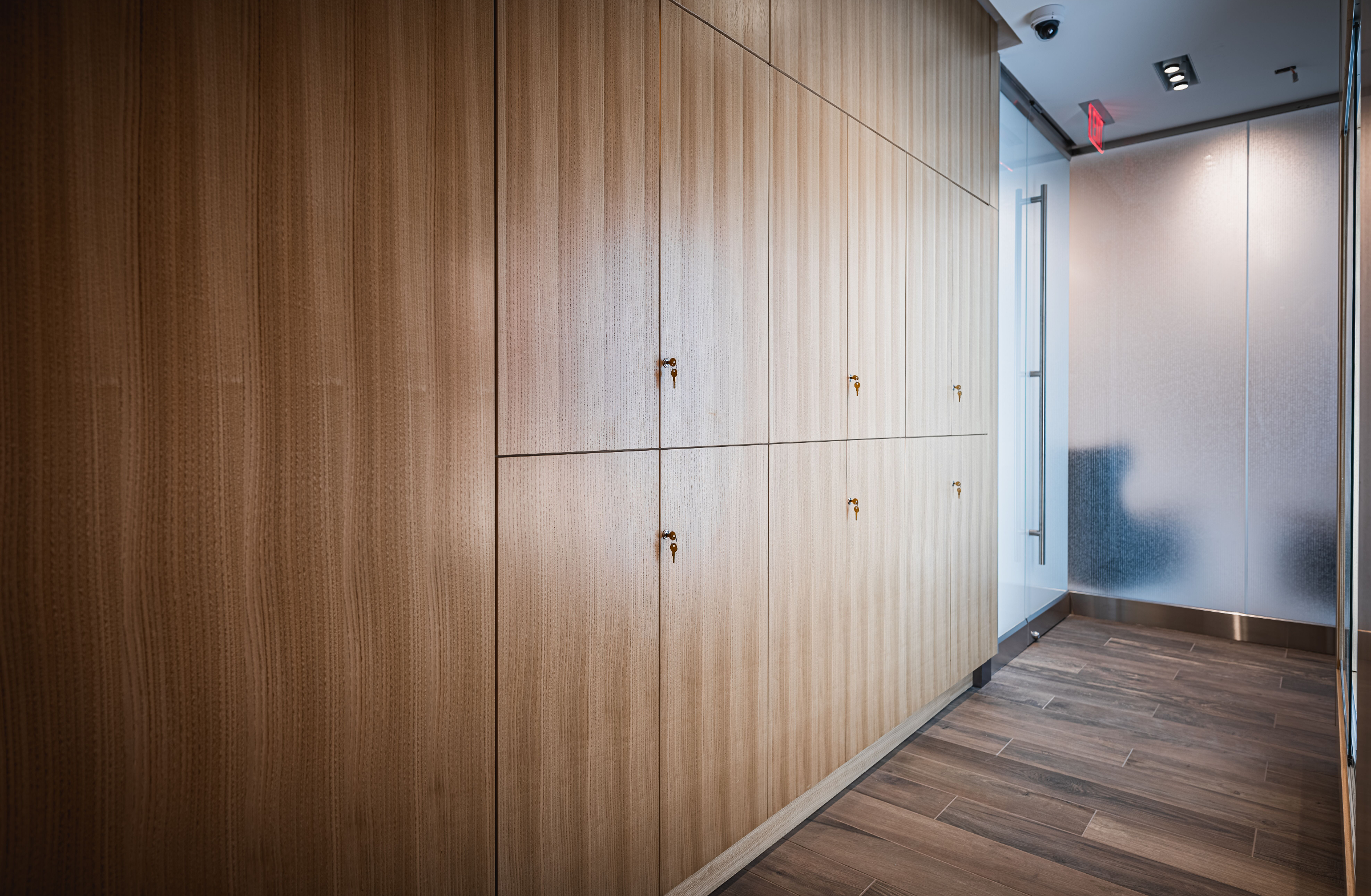 cabinets covered in wood veneer